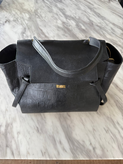 Celine croc embossed leather belt bag