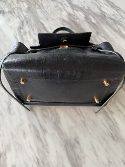 Celine croc embossed leather belt bag