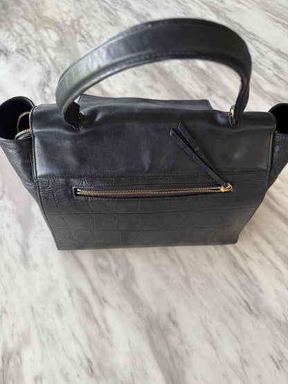 Celine croc embossed leather belt bag