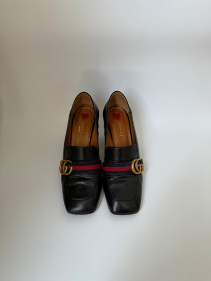 Gucci pearl Marmont pumps size 38.5