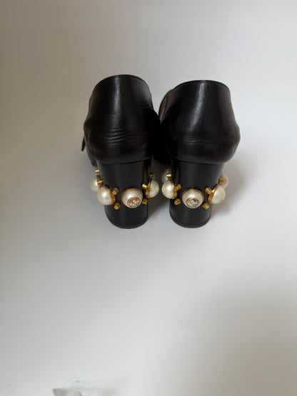 Gucci pearl Marmont pumps size 38.5