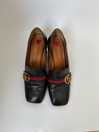 Gucci pearl Marmont pumps size 38.5