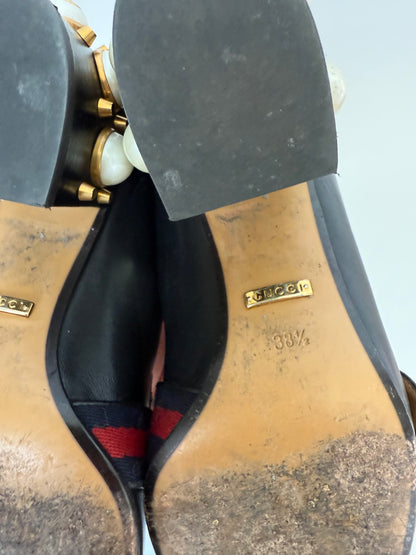 Gucci pearl Marmont pumps size 38.5